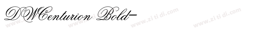 DWCenturion Bold字体转换